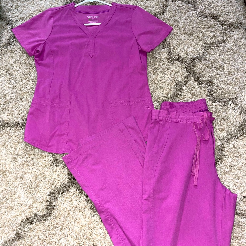 Purple label by Healing Hands Scrub set